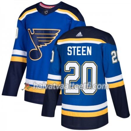 Miesten NHL St. Louis Blues Pelipaita Alexander Steen 20 Adidas 2017-2018 Sininen Authentic